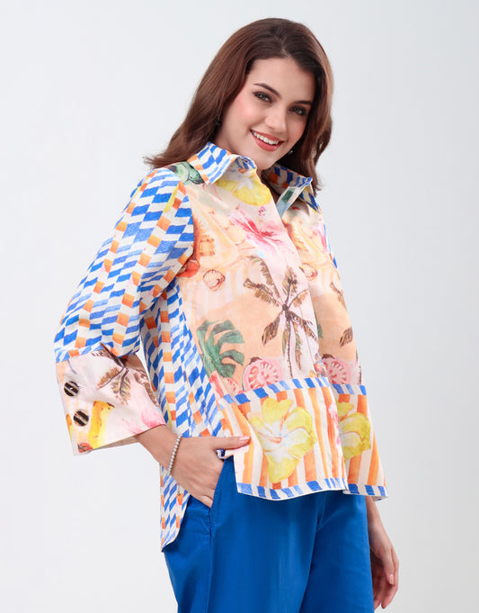 CS28 - Garden Shirt Co-ord Set