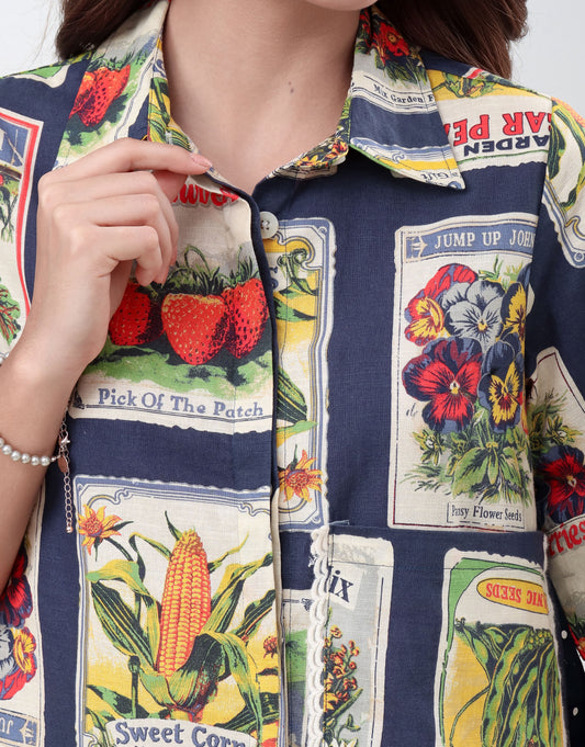 CS44 - Strawberry Shirt Co-ord Set