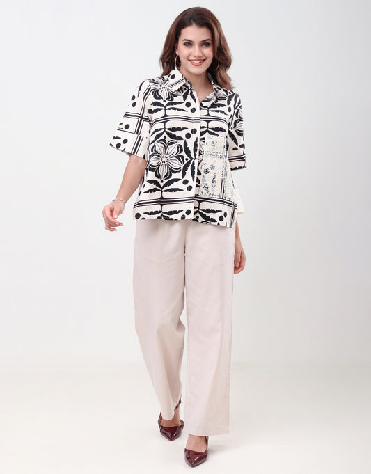 CS35 - Urban Grid Shirt Co-ord Set